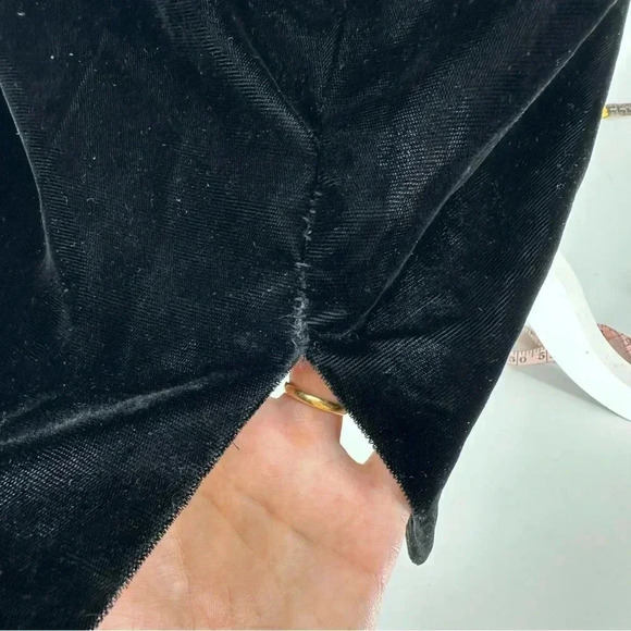 Gunne Sax vintage 80s Jessica McClintock drop-waist velvet Flapper Dress - Picture 9 of 11